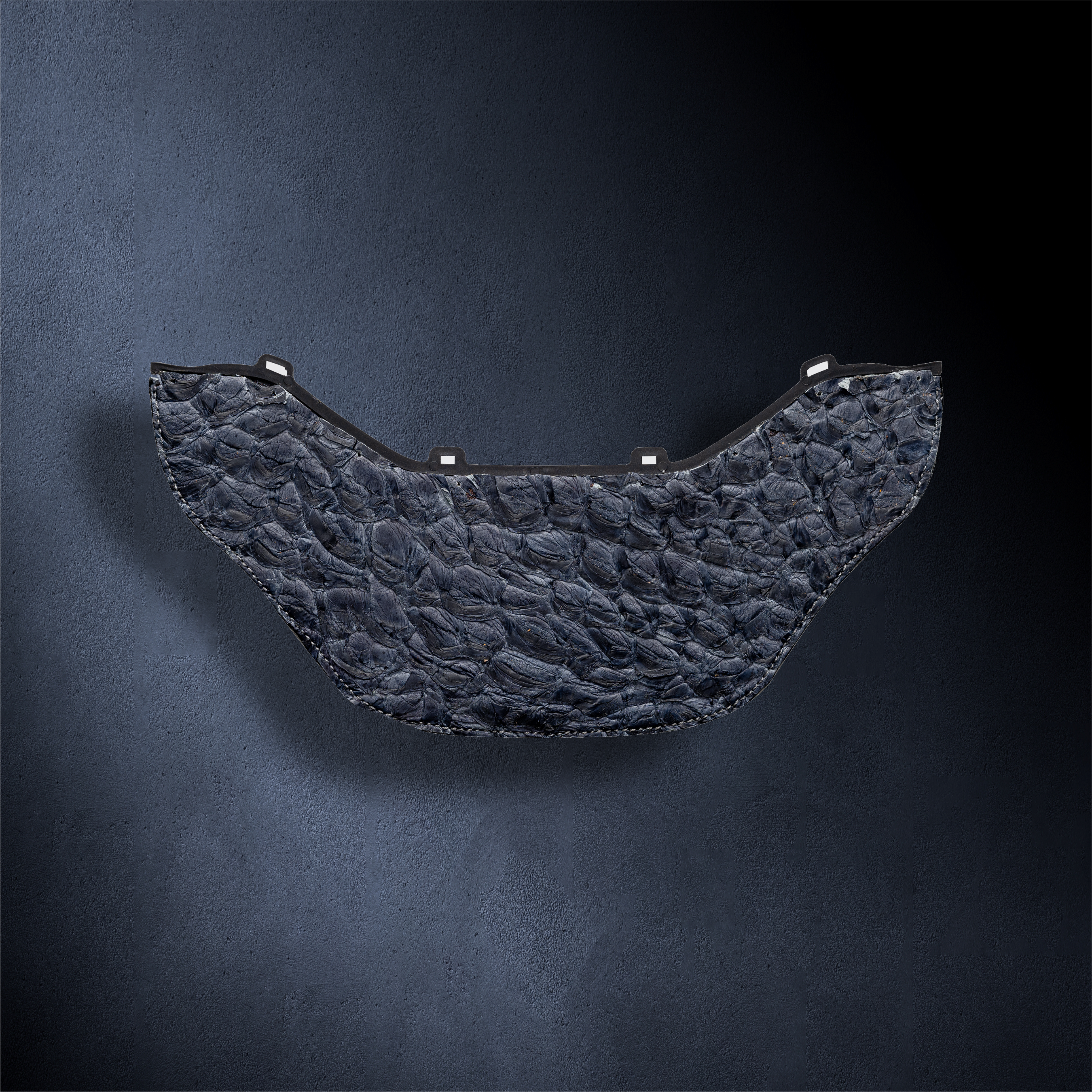 Genuine Pirarucu Bib Blue– Slimline Series